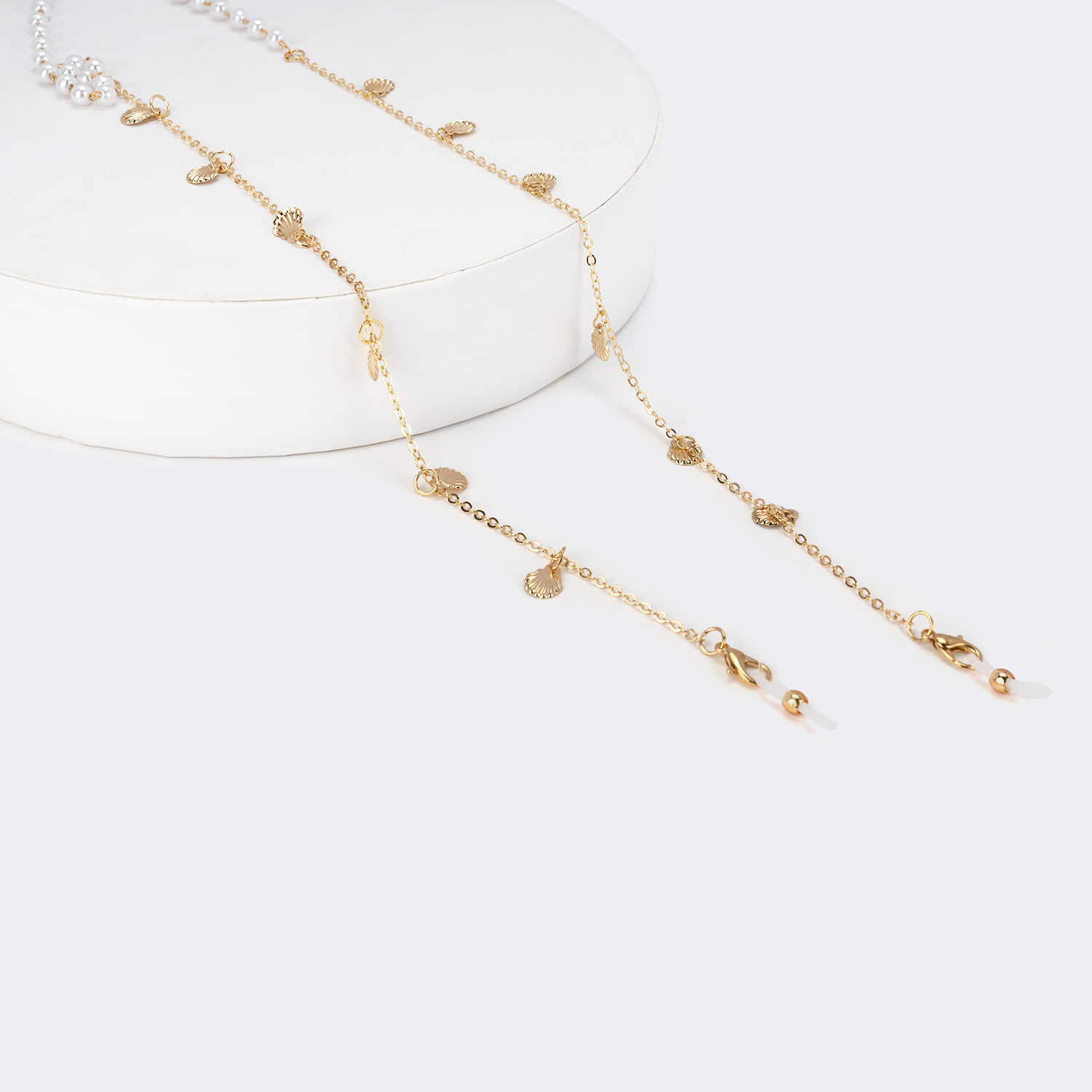 Fashion Pearl Non-slip Metal Chains0