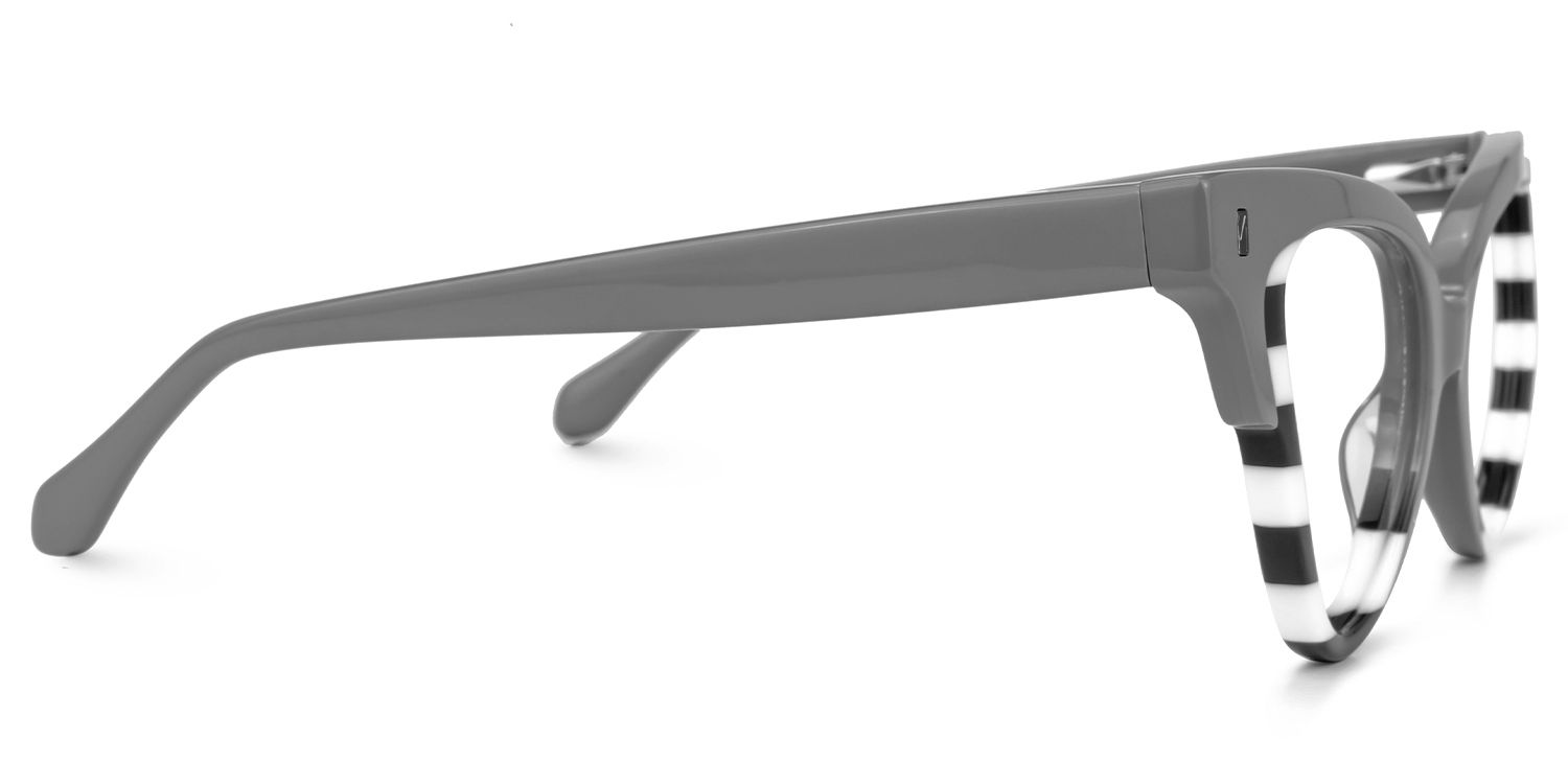 Jacek Cateye Gray Glasses | ZEELOOL Canada2