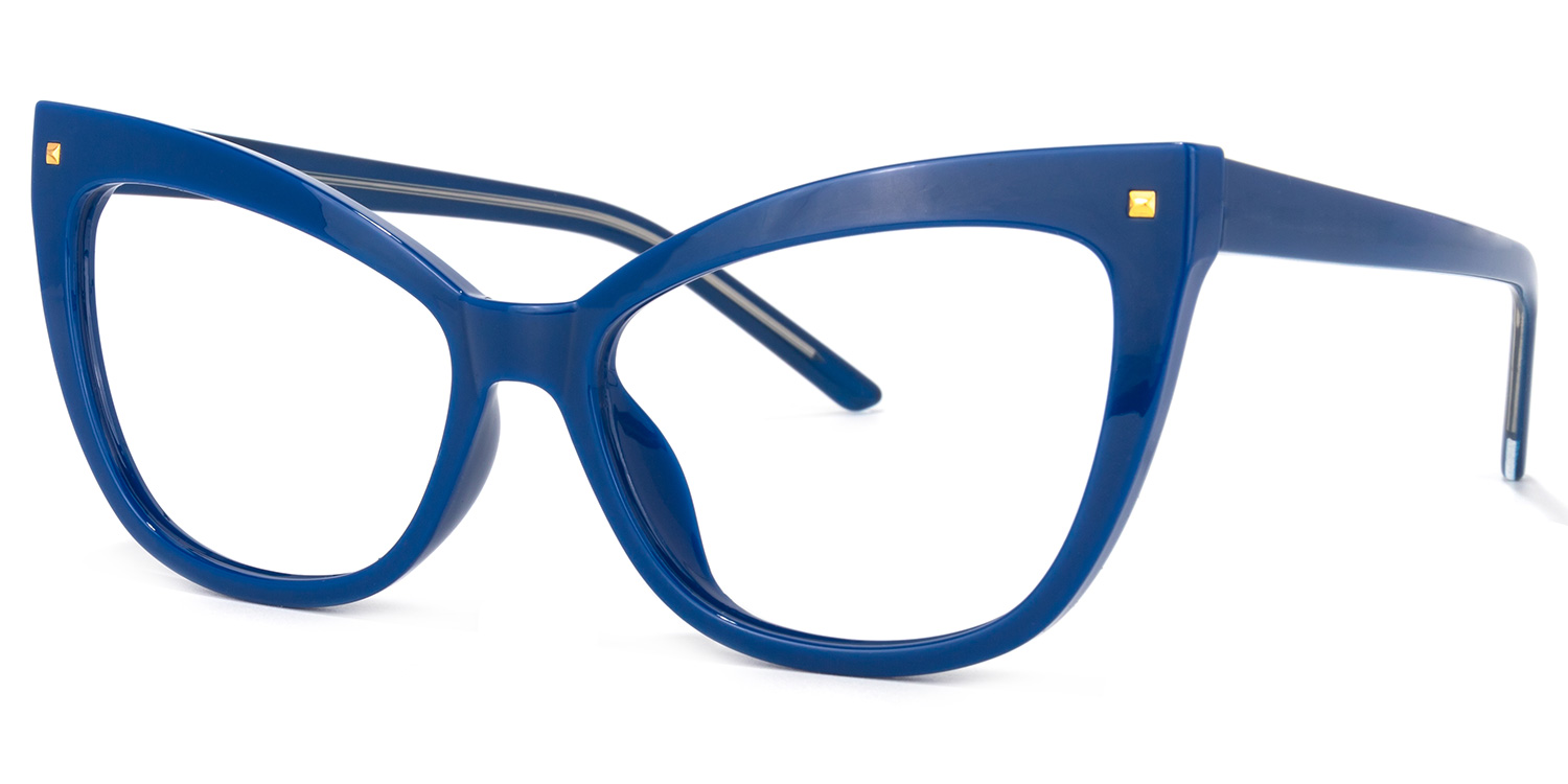 Niamh Cateye Blue Glasses | ZEELOOL Canada1