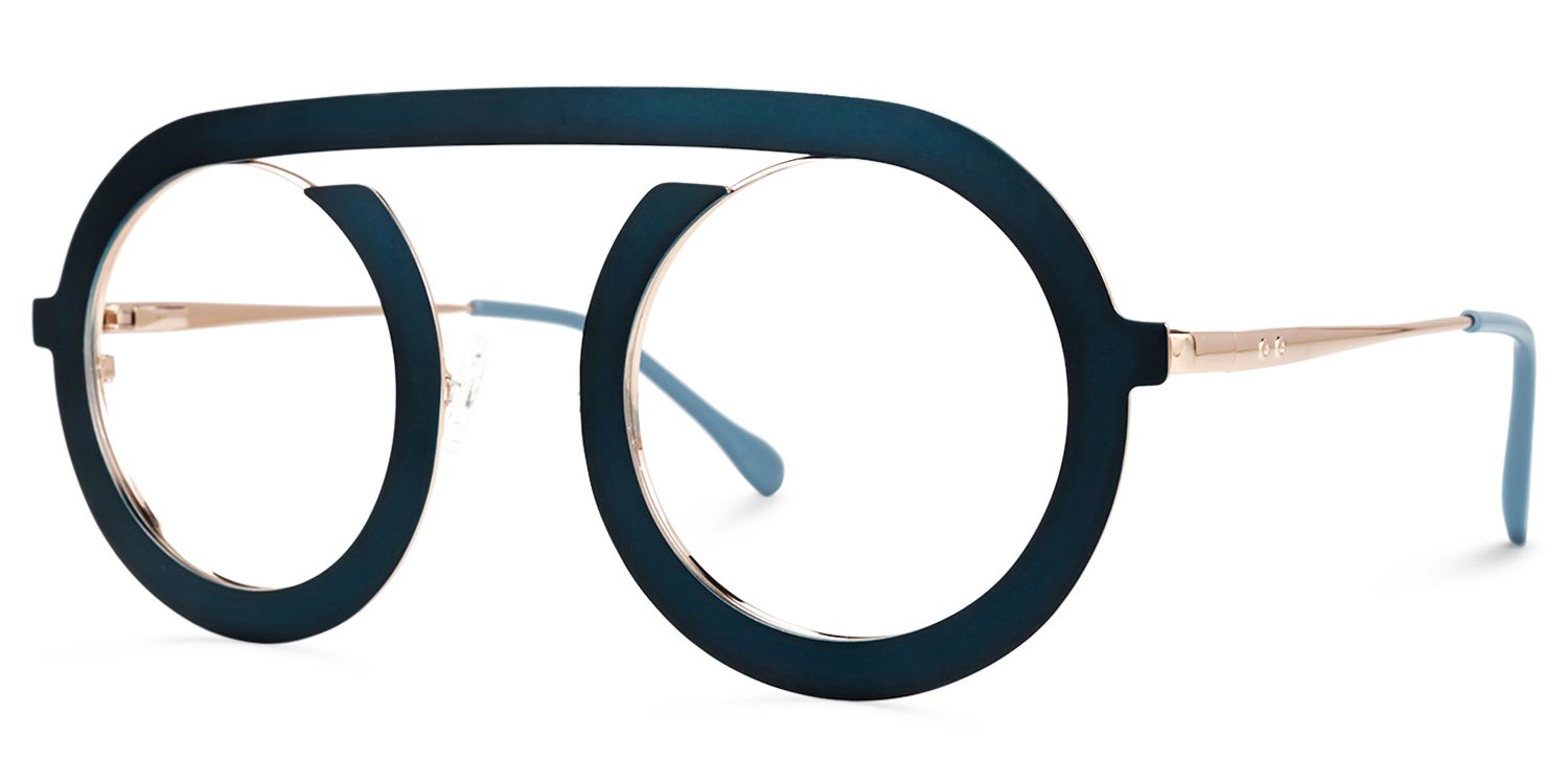 Florida Round Blue Glasses | ZEELOOL Canada1