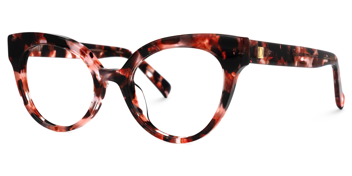 Cateye Red Floral Glasses | ZEELOOL Canada1
