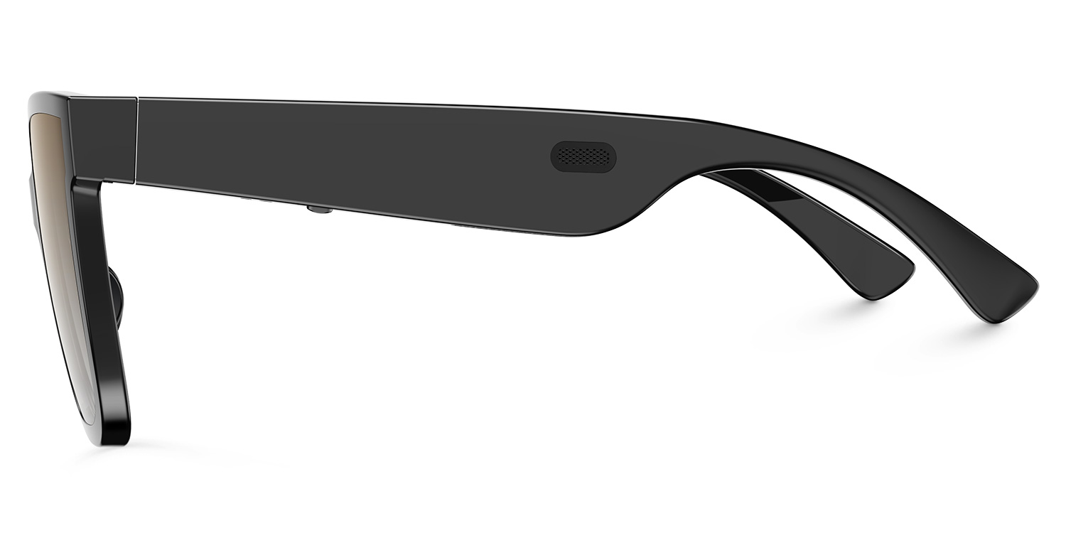 Boman Square Black Bluetooth Sunglasses | ZEELOOL Canada2