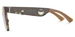 Boman Square Brown Bluetooth Sunglasses2