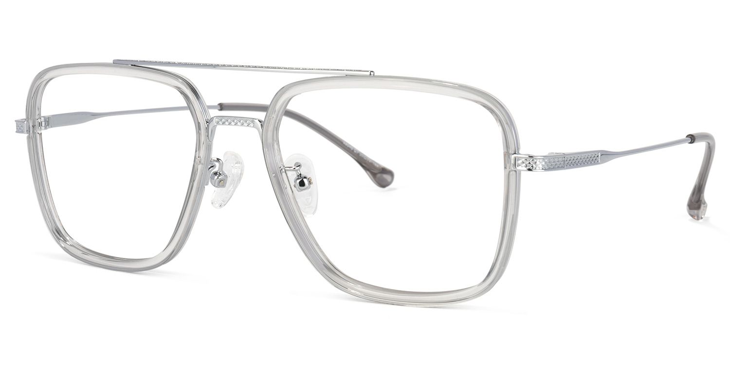 Nayeli Aviator Gray-Silver Glasses | ZEELOOL Canada1