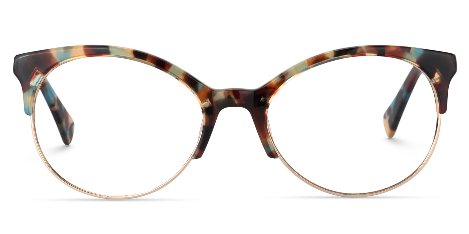 Cat Eye Blue Tortoise Glasses | ZEELOOL Canada0