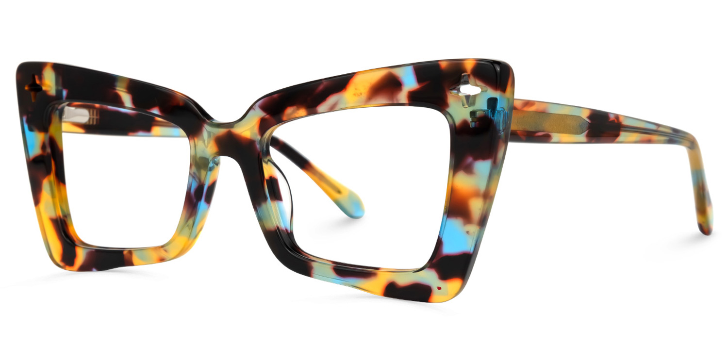 Kairos Cat-eye Acetate Tortoise Eyeglasses | ZEELOOL Canada1
