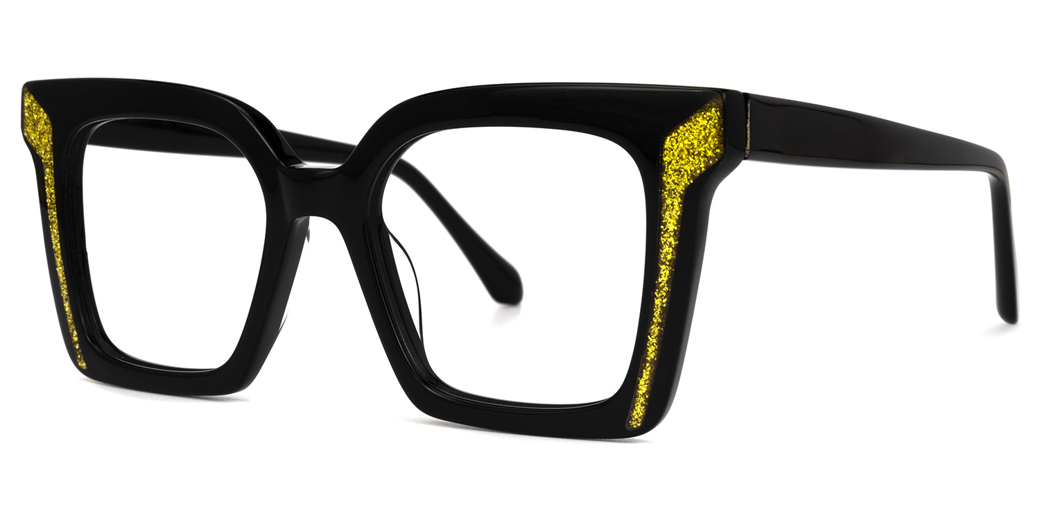 Khadra Square Black Glasses | ZEELOOL Canada1