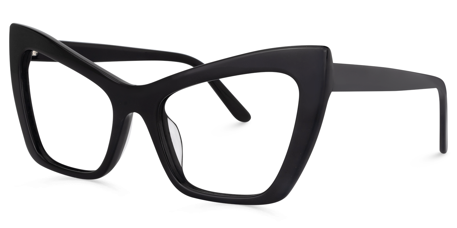 Driscoll Cateye Black Glasses1