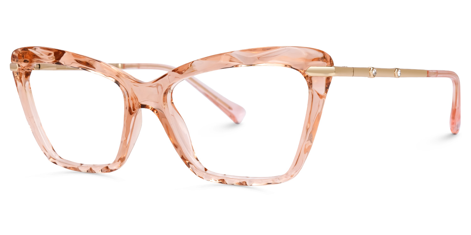 Juliet Cateye Peach Glasses1