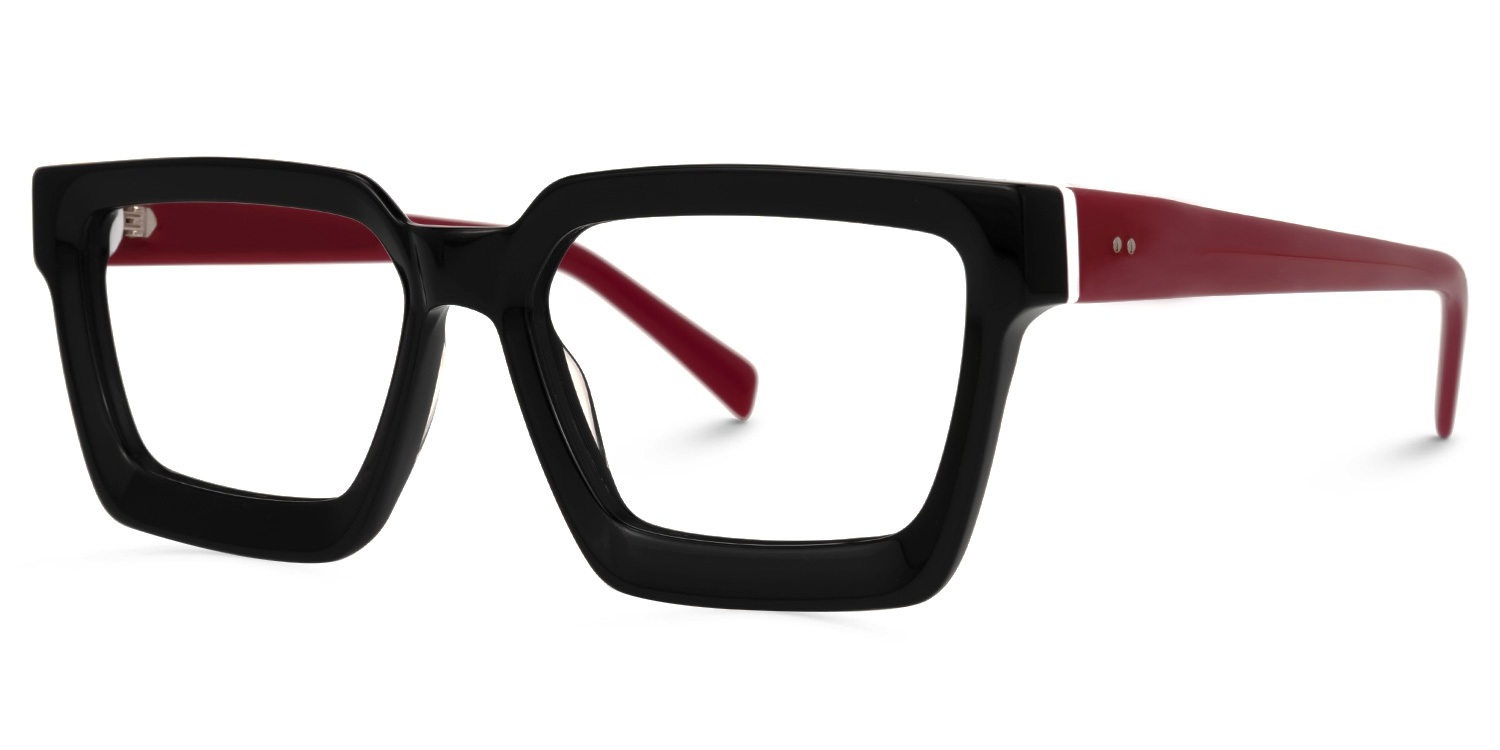 Bean Square Black Glasses | ZEELOOL Canada1