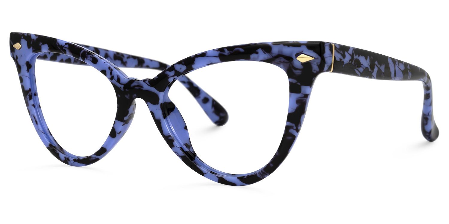 Colla Cateye Blue Glasses | ZEELOOL Canada1