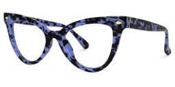 Colla Cateye Blue Glasses1