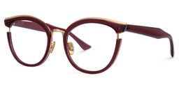 Laraine Cat Eye Red Glasses1