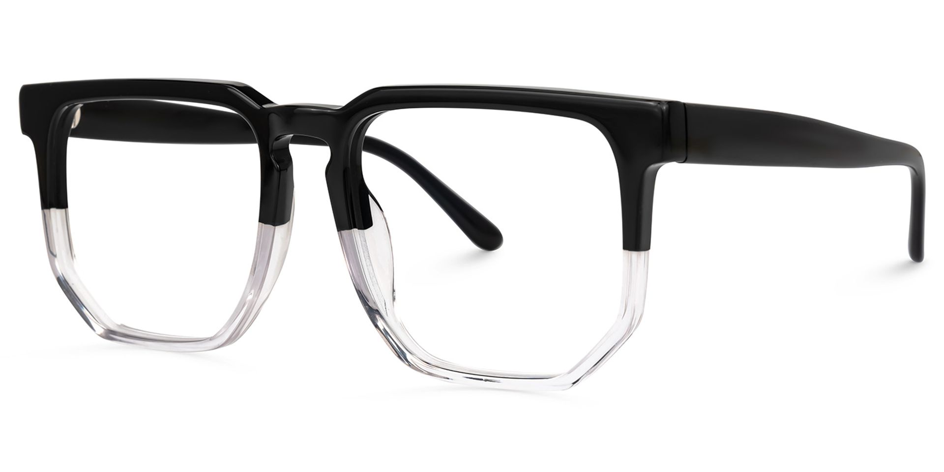 Matherne Square Glasses and Black-Crystal Frames1