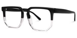 Matherne Square Black-Crystal Glasses1