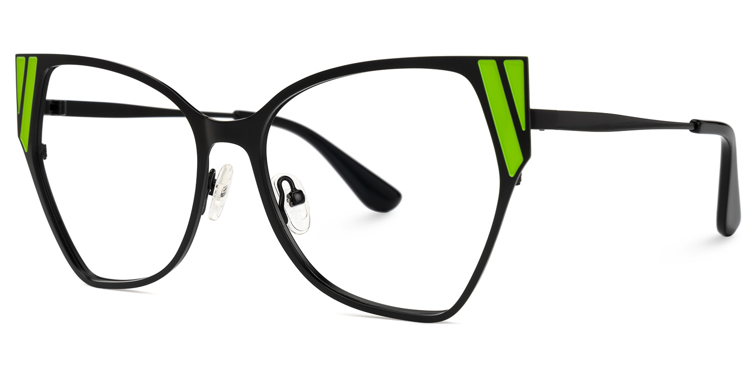 Shanay Cateye Black Glasses | ZEELOOL Canada1