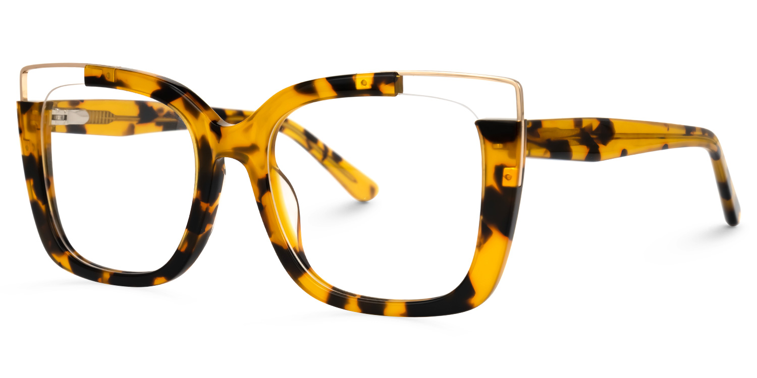 Dortch Square Tortoise Prescription Glasses and Frames1