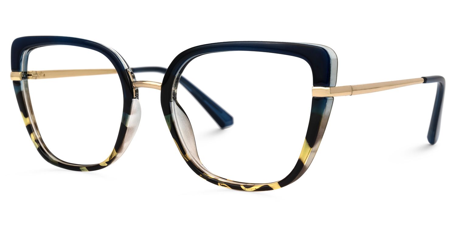 Salinas Cateye Blue Glasses | ZEELOOL Canada1