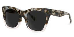 Tandy Rectangle Light-Tortoise Sunglasses1