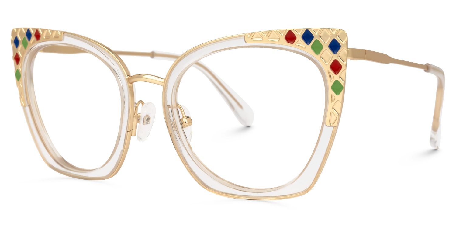 Abreu Cateye Clear Glasses | ZEELOOL Canada1