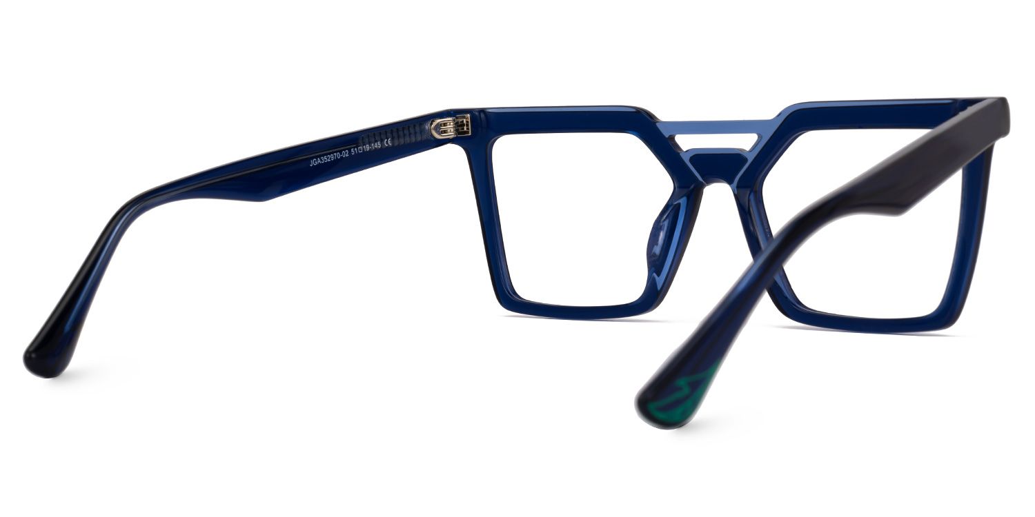 Demar Square Blue Glasses | ZEELOOL Canada3