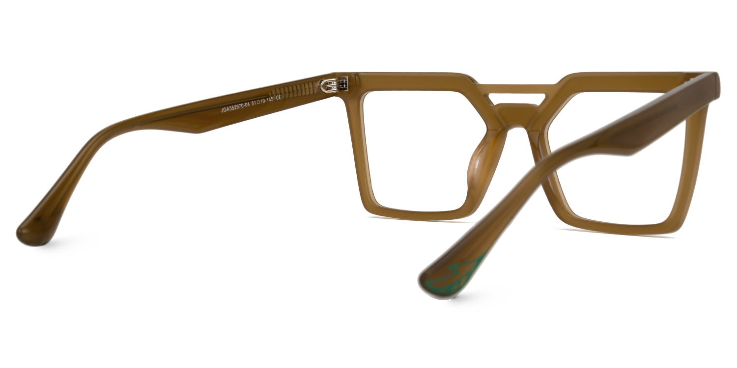 Demar Square Brown Glasses | ZEELOOL Canada3