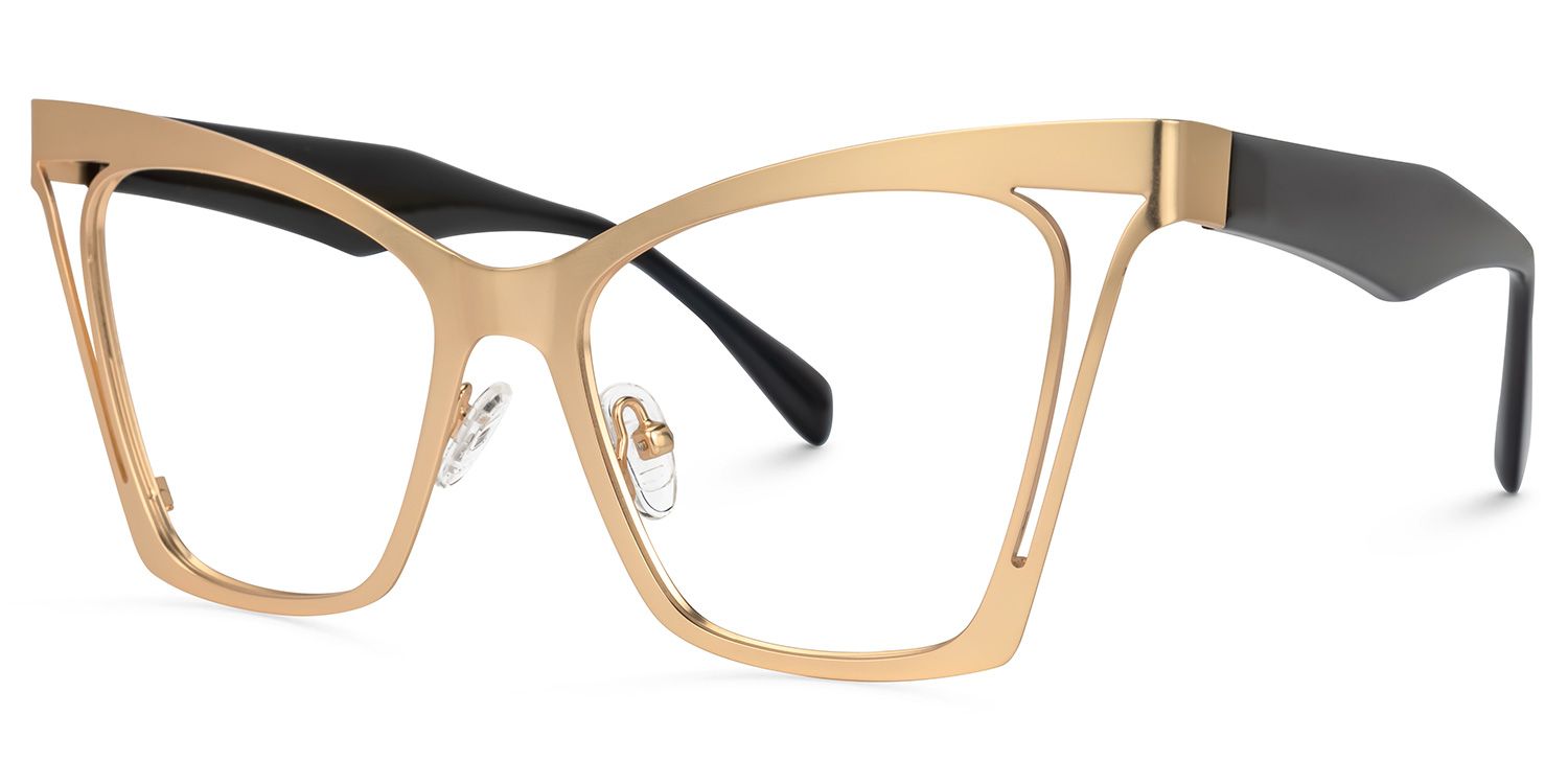 Adarsh Cateye Gold Glasses | ZEELOOL Canada1