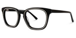 Ziva Square Black Glasses1