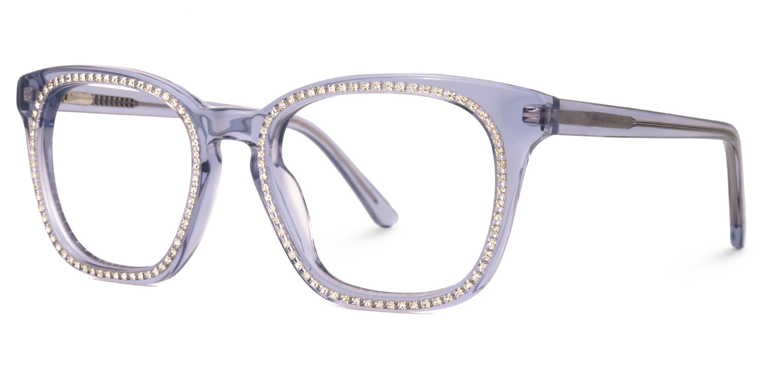 Ziva Square Purple Glasses | ZEELOOL Canada1