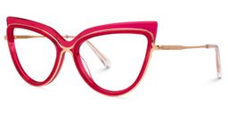 Birkman Cateye Bright-Pink Glasses1