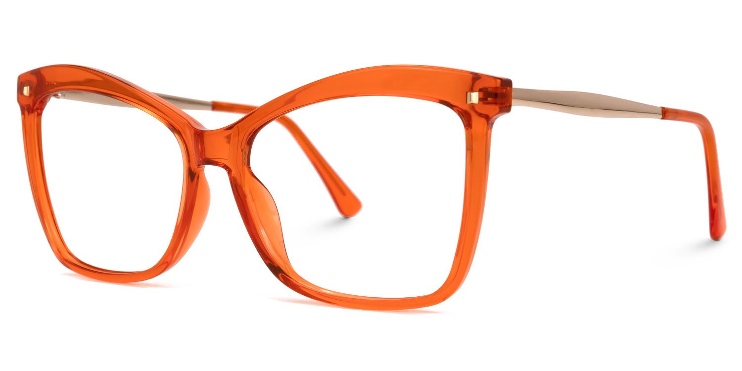 Isaebella Butterfly Orange Eyeglasses and Glasses Frame1