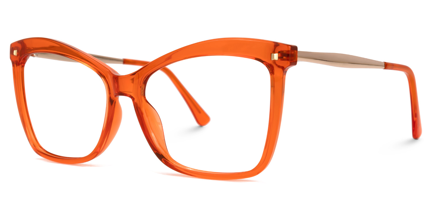 Isaebella Butterfly Orange Eyeglasses and Glasses Frame1