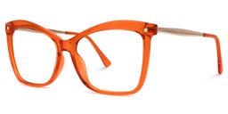 Isaebella Orange Butterfly Glasses1