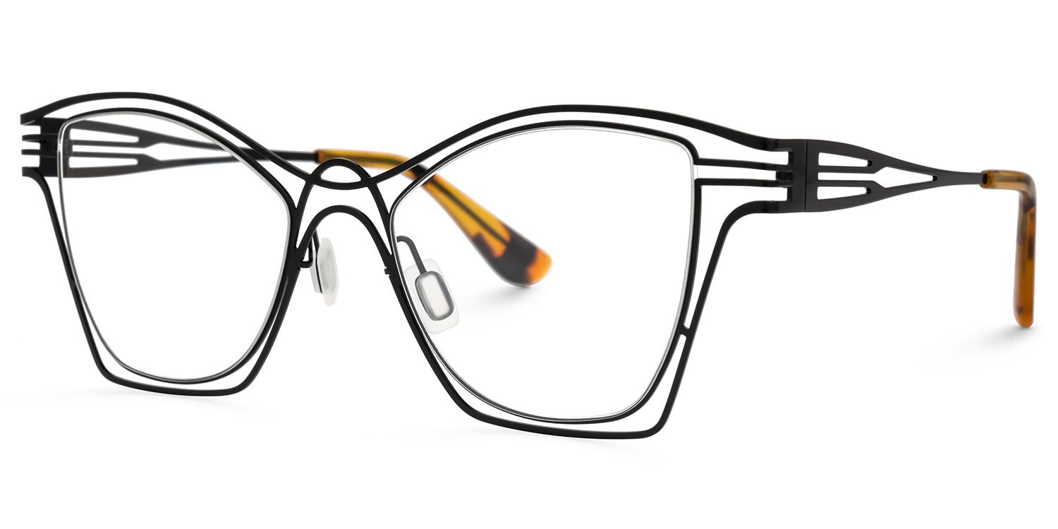 Barajas Cateye Black Glasses | ZEELOOL Canada1