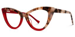 Maxine Cateye Red Glasses1