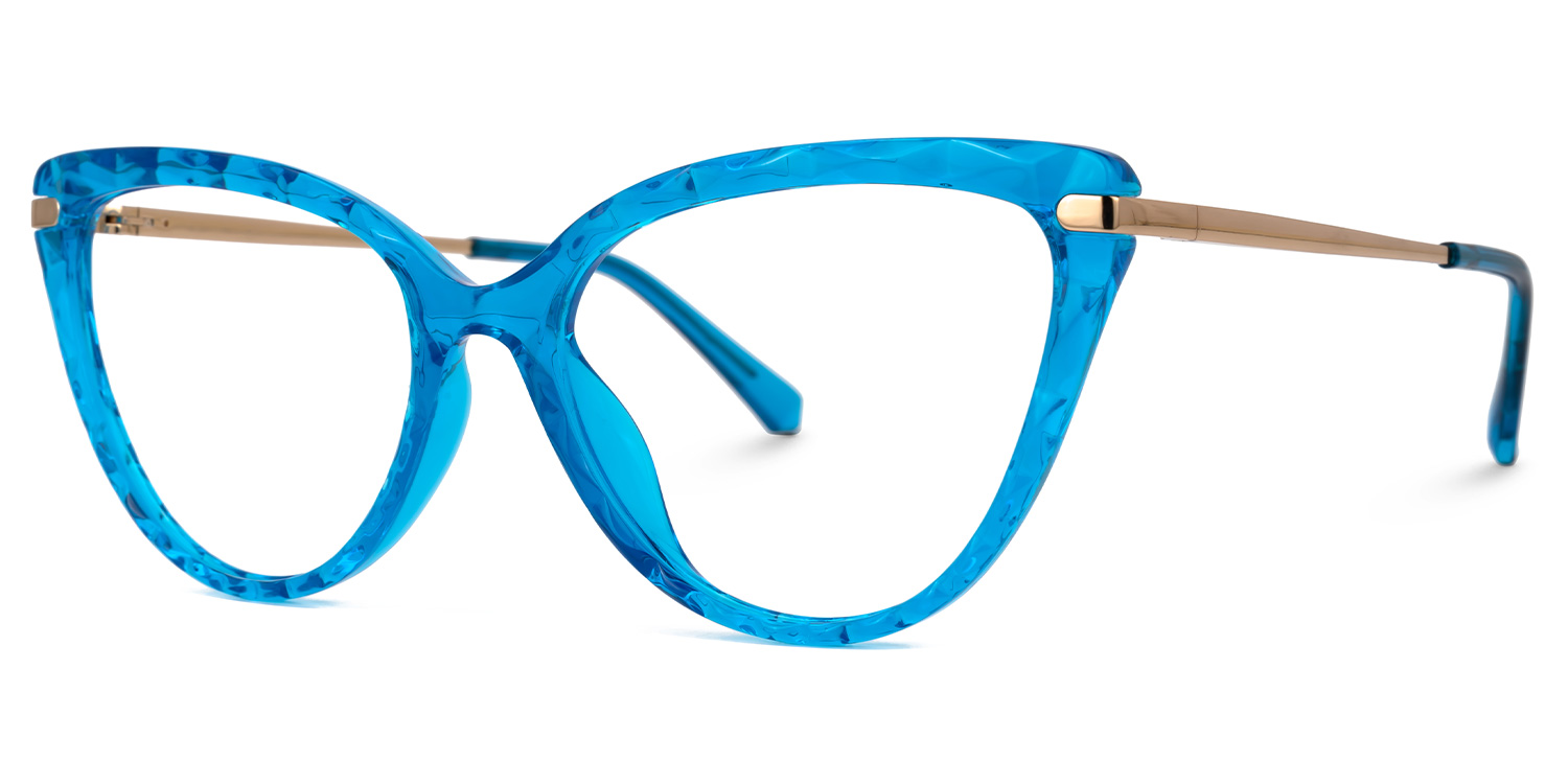 Lucas Cateye Blue Glasses1