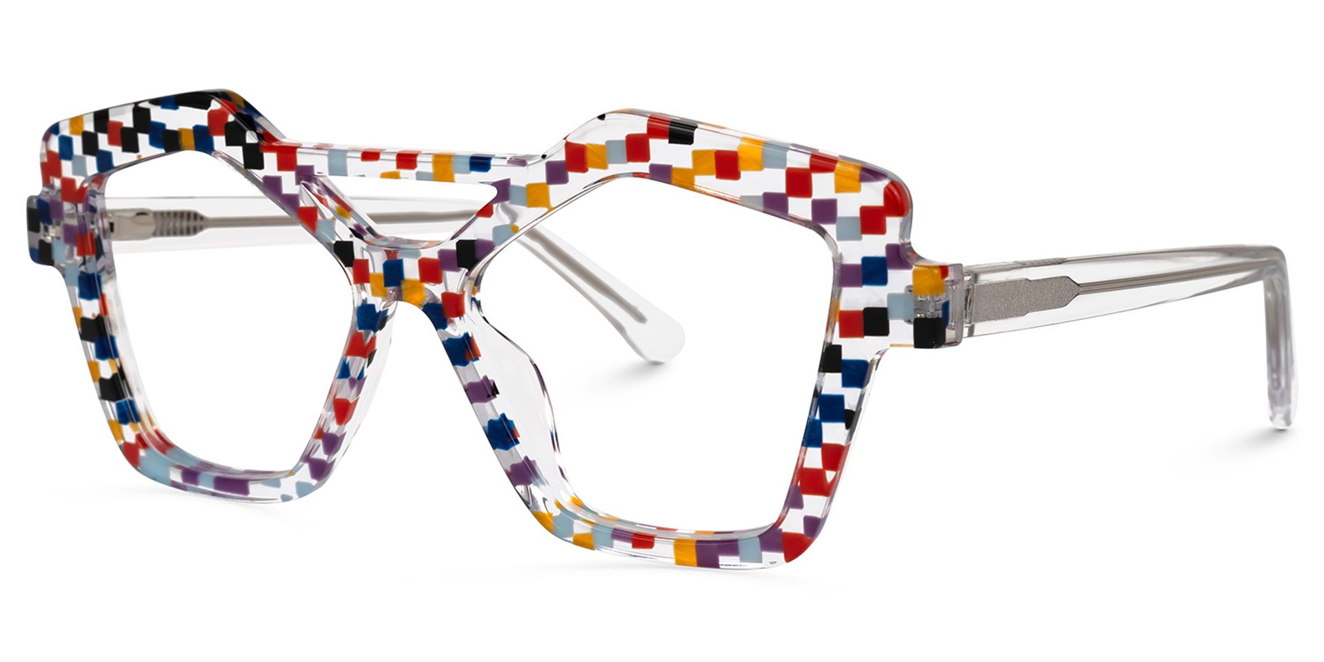 Keawna Geometric Multicolor Glasses | ZEELOOL Canada1