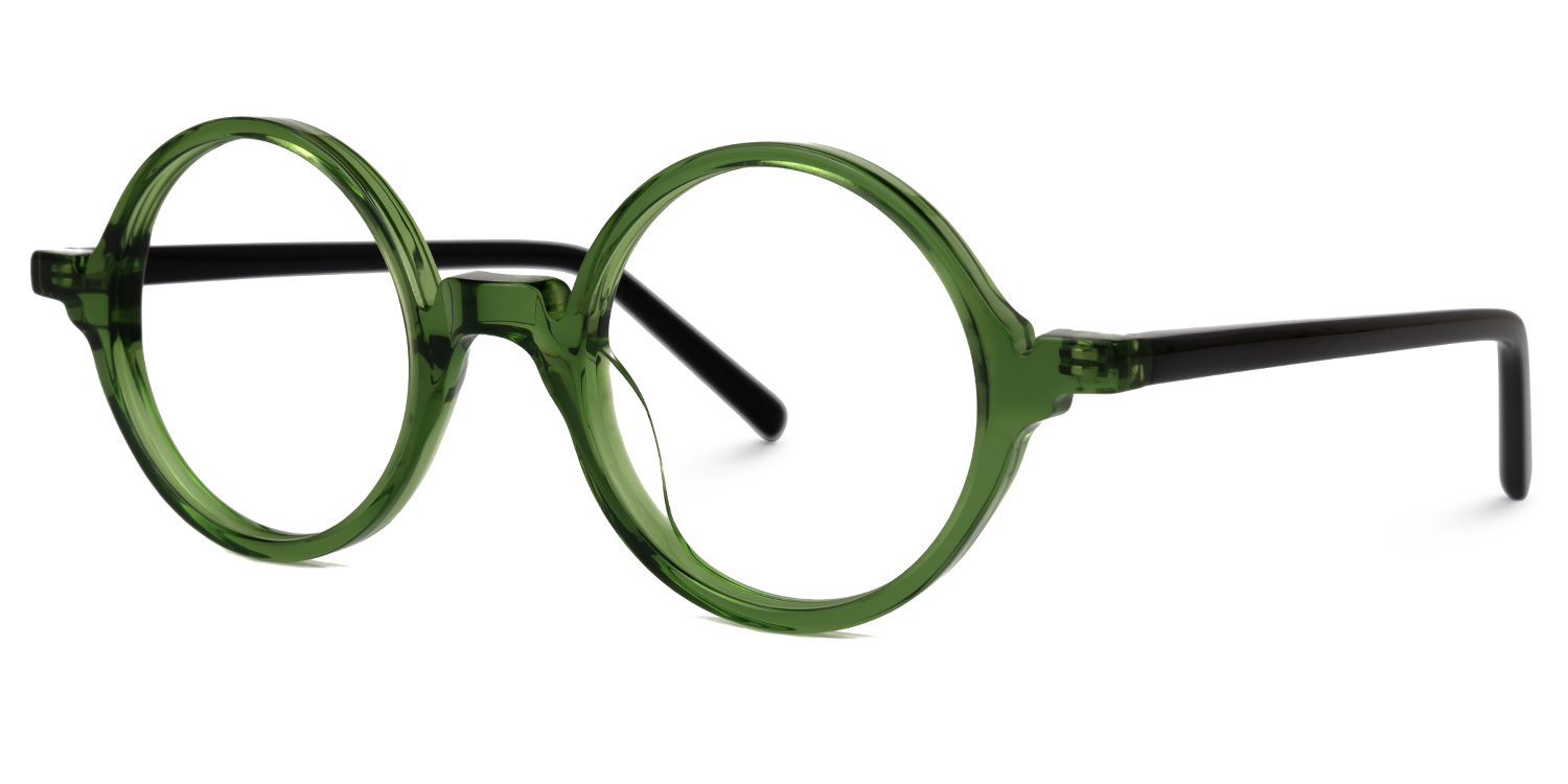 Otto Round Green Glasses | ZEELOOL Canada1