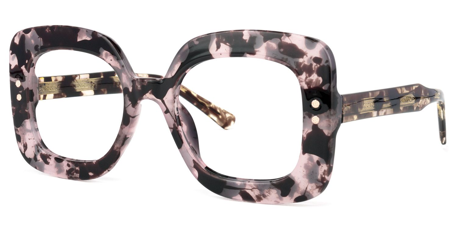 Eloise Square Pink-Tortoise Glasses | ZEELOOL Canada2