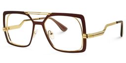 Karim Aviator Brown Glasses1