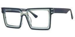 Milian Square Green Glasses1