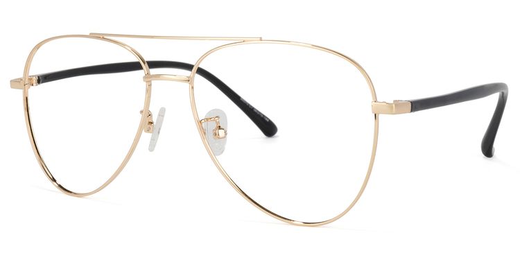Paige Aviator Gold Glasses