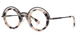 Suzzette Round Tortoise Glasses1