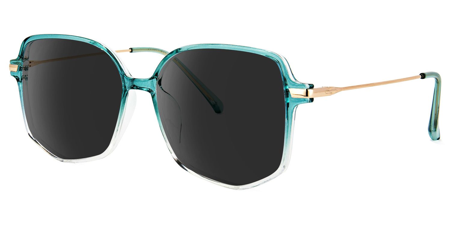 Payton Geometric Green Sunglasses | ZEELOOL Canada3