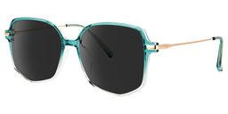 Payton Geometric Green Sunglasses3