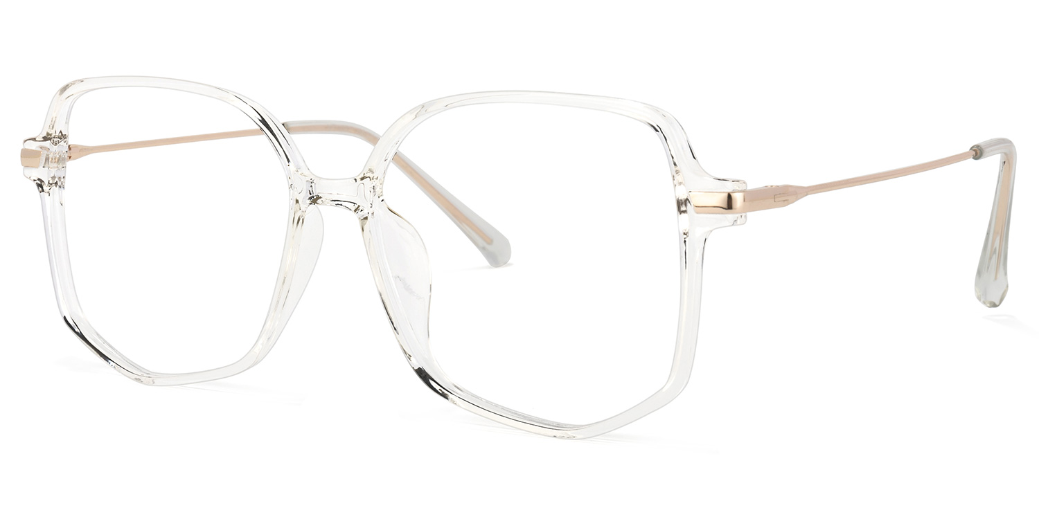 Payton Geometric Crystal Eyeglasses | ZEELOOL Canada1