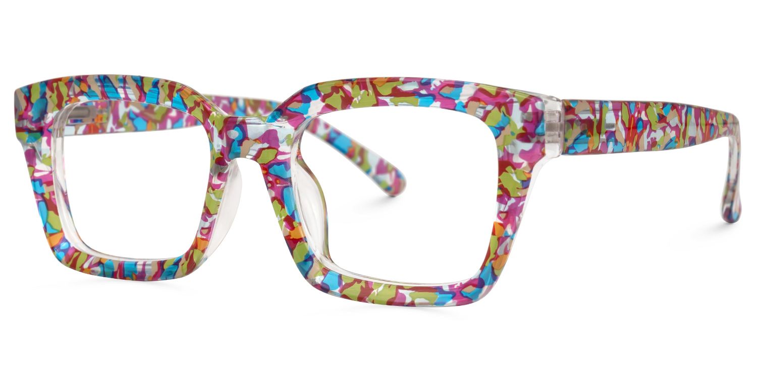 Tasfiya Rectangle Multicolor Glasses | ZEELOOL Canada1