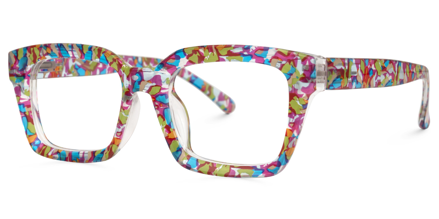 Tasfiya Rectangle Multicolor Glasses | ZEELOOL Canada1
