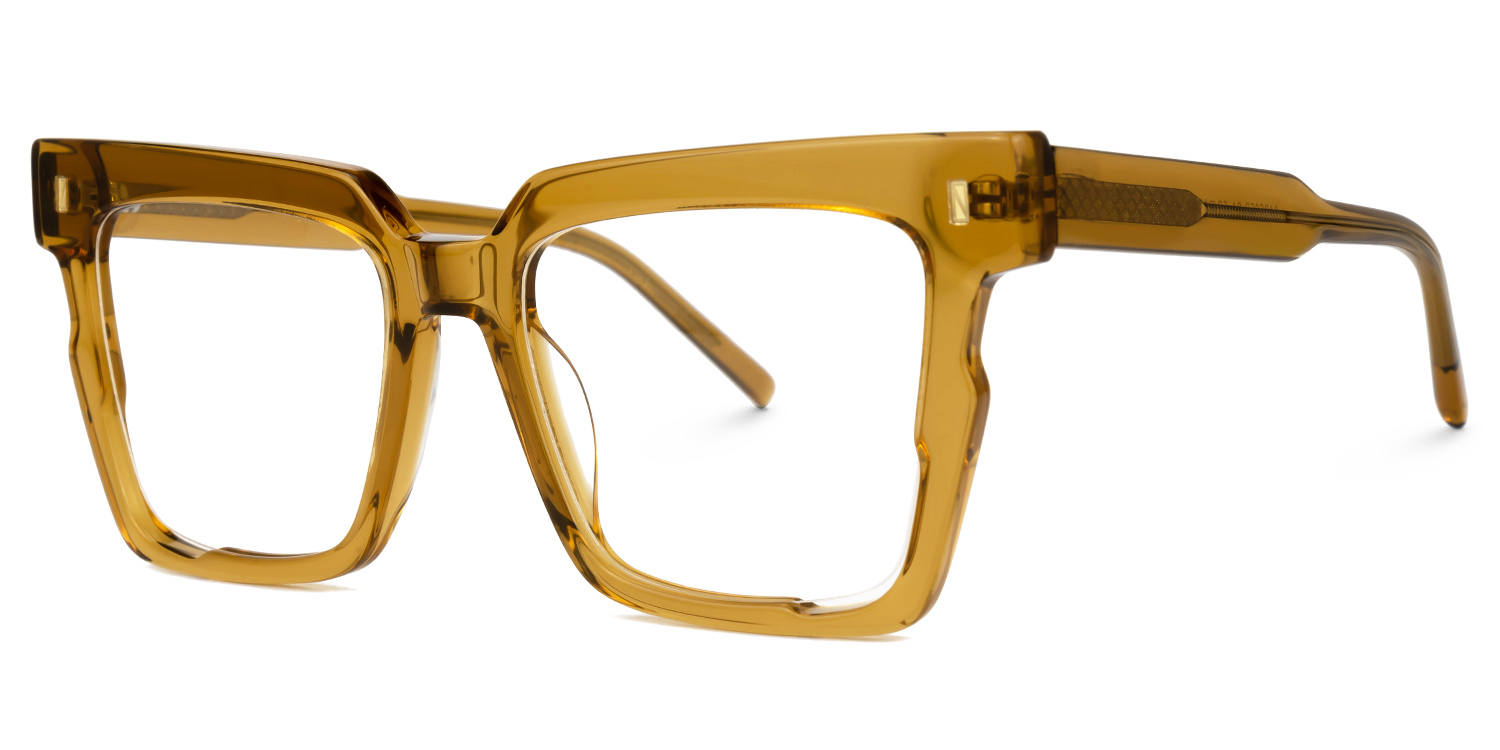 Mariily Square Brown Glasses | ZEELOOL Canada1