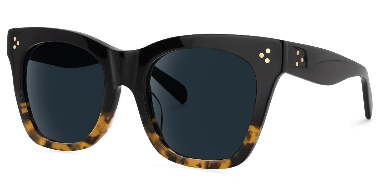 ZEELOOL Tandy Rectangle Tortoise Sunglasses